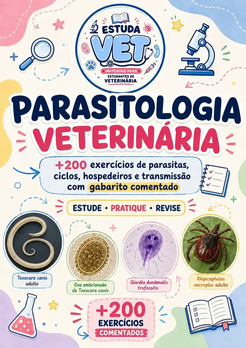 Capa do material de Parasitologia Veterinária